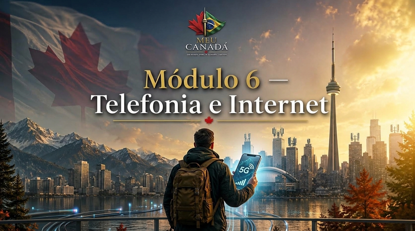 Capa do módulo Telefonia e internet
