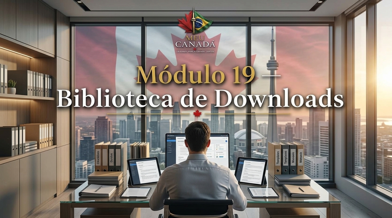 Capa do módulo Biblioteca e downloads